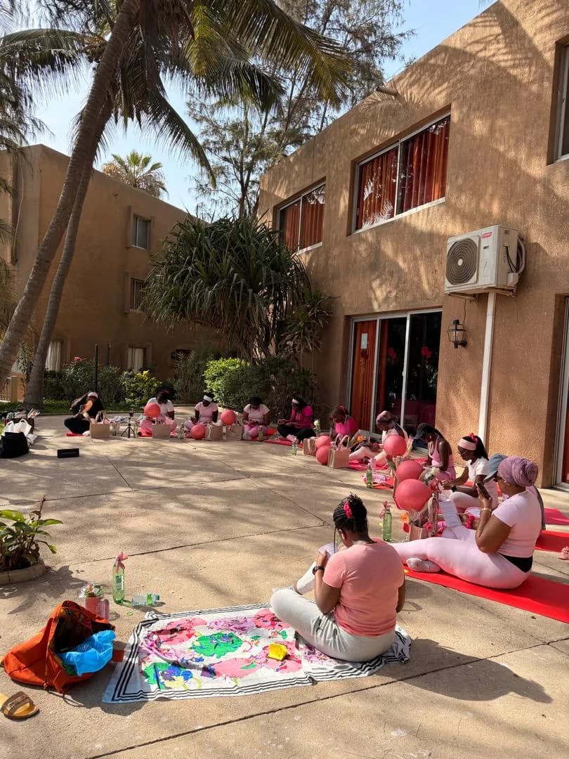 Séance de pilates/yoga sur la terrasse